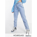 Джинсы ASOS DESIGN Hourglass свободного кроя для мамы светло-голубого цвета(4Р)